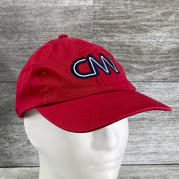 CNN News Embroidered Cap Hat Strapback Baseball Style 100% Cotton OSFM - Picture 2 of 11
